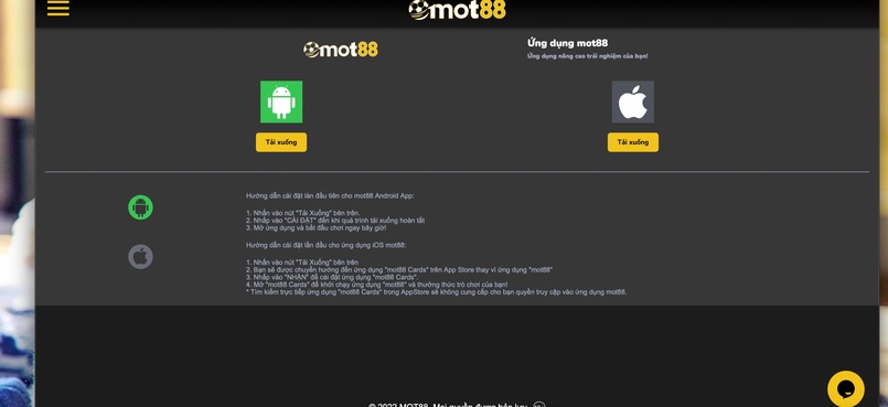 Cân nhắc tải app di động của nhà cái Mot88 để đặt cược